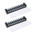 thumbnail image 3 of Screw Terminal Block, Dual Row Terminal Strip 600V 25A High Current PC Housing  for 0.5-2.5mm² Cable 8 Position 2508,10 Position 2510,12 Position 2512, 3 of 7