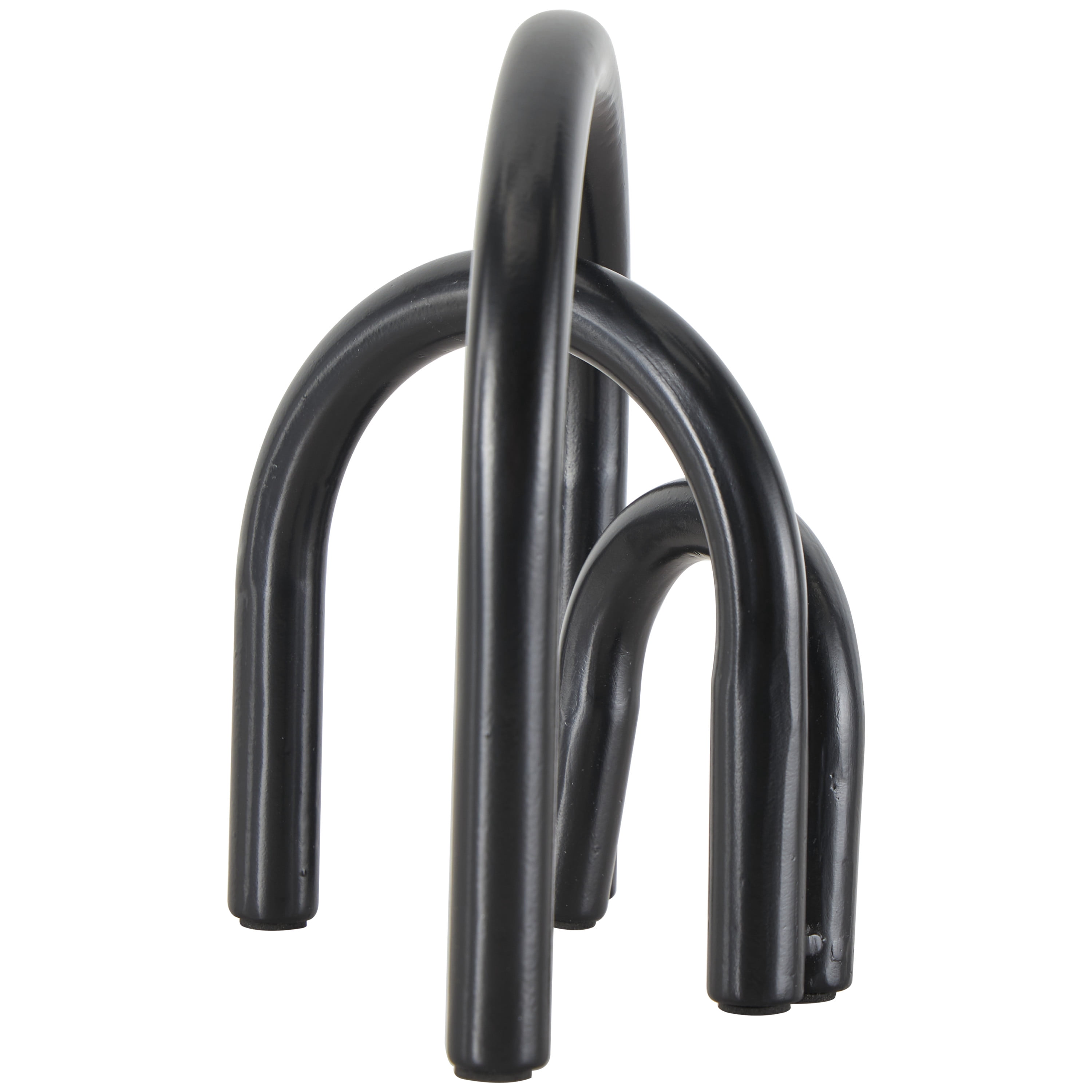 7" x 8" Black Metal Overlapping Arch Geometric Sculpture, by DecMode