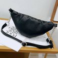 thumbnail image 2 of ITFABS Women Chain Leather Waist Bag Fanny Pack PU Shoulder Messenger Packs, 2 of 8