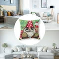thumbnail image 5 of nygtbtfer  Summer Watermelon Gnome Pillow  Red and Green Decorative Throw Pillow Case Summer Decorations Seasonal Holiday Farmhouse Decor Cushion Case for Sofa Couc White, 5 of 7