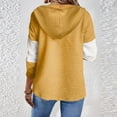 thumbnail image 5 of RongHuan Sweatshirt for Women Color Block Drawstring Lightweight Hoodies Zip Up Long Sleeve Jackets, 5 of 9