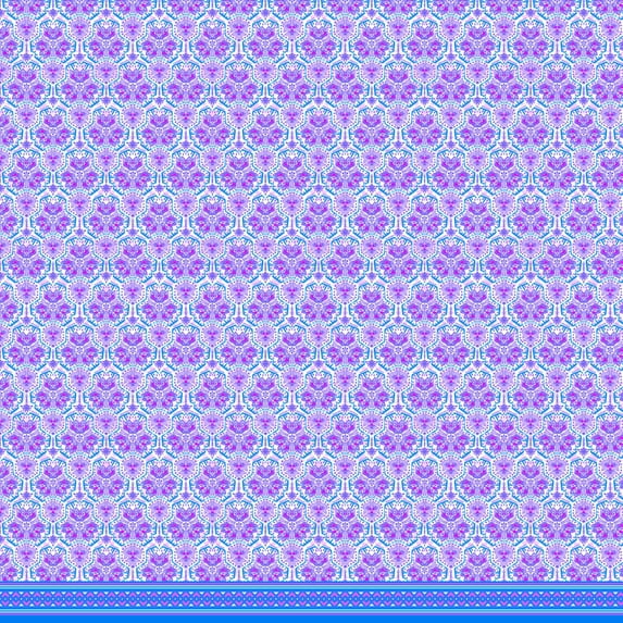 Soimoi Japan Crepe Satin Fabric Floral Damask Panel Fabric Prints By Yard 42 Inch Wide