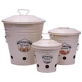 thumbnail image 1 of Houston International Trading 6516E S.3 C Enameled Galvanized Kitchen Storage Container, Cream, 1 of 1