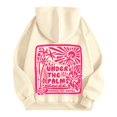 thumbnail image 5 of yueewhu Pink Hoodies for Women 2025 Teen Girls Graphic Hoodie Long Sleeve Cute Preppy Sweatshirts Y2K Tops with Pockets (Beige, XXL), 5 of 7