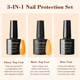 thumbnail image 3 of yeacher Custom 9-Piece Nail Polish Base Coat Set, 8ML x 3 Bottles, Durable & Quick-Dry Formula for Long-Lasting Manicures, 3 of 6