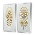 thumbnail image 3 of Designart "Golden Elegance Flower of Life III" Abstract Botanicals Framed Wall Art Set Of 2 - Modern Gold Gallery Wall Frame Set For Home Decor, 3 of 6