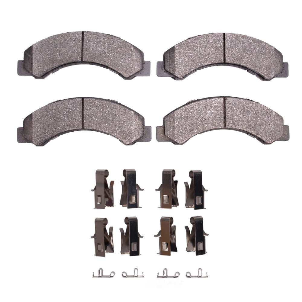 Dynamic Friction Company 1551-0825-01 DFC 5000 Advanced Brake Pads - Semi Metallic and Hardware Kit