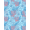 Blue, Pattern 4, variant on Design&I 4'x6' Washable Area Rug Flatweave Daily Traffic Ready Fish Navigation Beachy Theme Symmetrical Wave Bathroom Themed for Dorm Room, Living Apartment