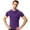 Purple, variant on Toptie Men's Compression Base Layer, Short Sleeve Sports Top, Athletic Workout T-Shirt-Grey-L