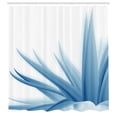 thumbnail image 2 of Ambesonne Flower Shower Curtain, Ombre Leaves Watercolor Art, 69"Wx70"L, Pale Blue, 2 of 4