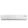 thumbnail image 3 of Modular Sofa Couch, White Black, Fabric, French Living Lounge Cafe Lobby Hospitality Restaurant, Modern Contemporary HB34028, 3 of 14