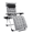Grey, variant on Zero Gravity Chair, Reclining Camping Lounge Chair For Indoor, Reclining Patio Chairs With Cup Holder Trays And Removable Cushion