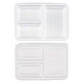 thumbnail image 2 of GoodCook Meal Prep Rectangle Three Compartment 20-Piece Made without BPA, 2 of 7