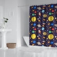 thumbnail image 2 of Astronaut Shower Curtain Space Theme Waterproof Bathroom Curtain Quick Dry Machine Washable with 12 Hooks 72x72 Inches, 2 of 5