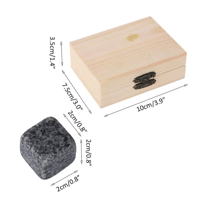 JUEGO DE PIEDRAS PARA Enfriar Whisky, Nuncita Derrita Rocas de Granito para Bebidas, Regalo Perfecto para Los Amantes de Lasidas, Saponita, Rica en minerales