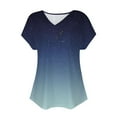 thumbnail image 4 of Blouses for Women Dressy Casual Trendy Western V Neck Tshirts Spring Fashion Clothes Summer Tops for Women Trendy, 4 of 5