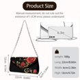 thumbnail image 6 of TSOVTHRID Red Rose Heart Print Evening Bag Clutch Purses for Women Formal Clutch Handbags Evening Party Handbag Leather Crossbody Bag for Wedding Cocktail Prom, Black, 6 of 7