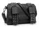 thumbnail image 1 of Bolso Bandolera Con Remaches De Calavera Punk, Mujer, Cadena Xtellar negro, 1 of 3