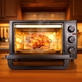 thumbnail image 6 of Wliqien 34QT/32L Kitchen Convection Oven, 1500W, Multi-Functional Countertop Toaster Oven with 60-Min Timer, Crispy Roast, Dehydrate, Rotisserie, 6 Accessories Included, Black, 6 of 7