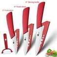 thumbnail image 4 of 4-Piece Ceramic Knife Set Kitchen Chefs Paring Knife with Cover 3" 4" 5" Utility Knife for Fruit Vegetable, 4 of 9