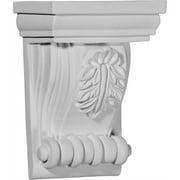 Ekena Millwork 4 3/4"W x 3 1/8"D x 6 3/4"H Forrest Small Leaf Corbel