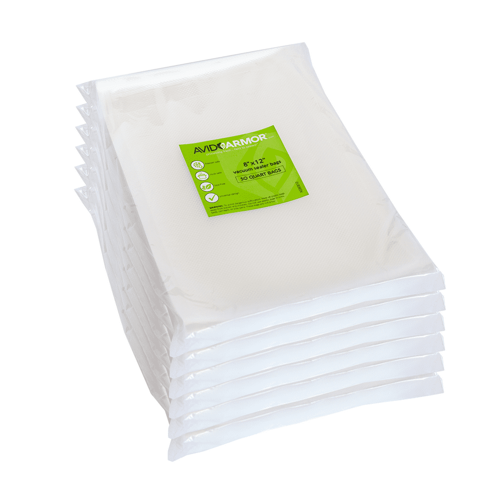 300 Quart Size 8"x12" Heavy Duty Food Vacuum Sealer Bags Bulk Savings BPA Free & Sous Vide Safe