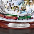 thumbnail image 2 of Figura Thomas Kinkade, muñeco de nieve de cristal navideño blanco, 25 cm, 2 of 6