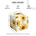 thumbnail image 4 of Gukieu Sunflowers Print Leather Tissue Box, PVC Waterproof Velcro Opening and Closing Square Tissue Box Holder, Suitable for Home and Office Decoration, 4 of 7