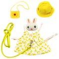 thumbnail image 1 of Vestido de mascota Yuyangstore Set conejo Correa Flor Ropa cumpleaños diario moda Banana_S, 1 of 7