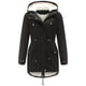 thumbnail image 1 of Abrigo de invierno para mujer, parka de invierno con forro cálido, chaqueta de invierno de longitud media, parka de invierno con capucha de piel, abrigo grueso, tallas grandes, 1 of 6