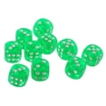 thumbnail image 2 of Paquete De 10 Dados Acrílicos D6 Sunnimix Verde, 2 of 7