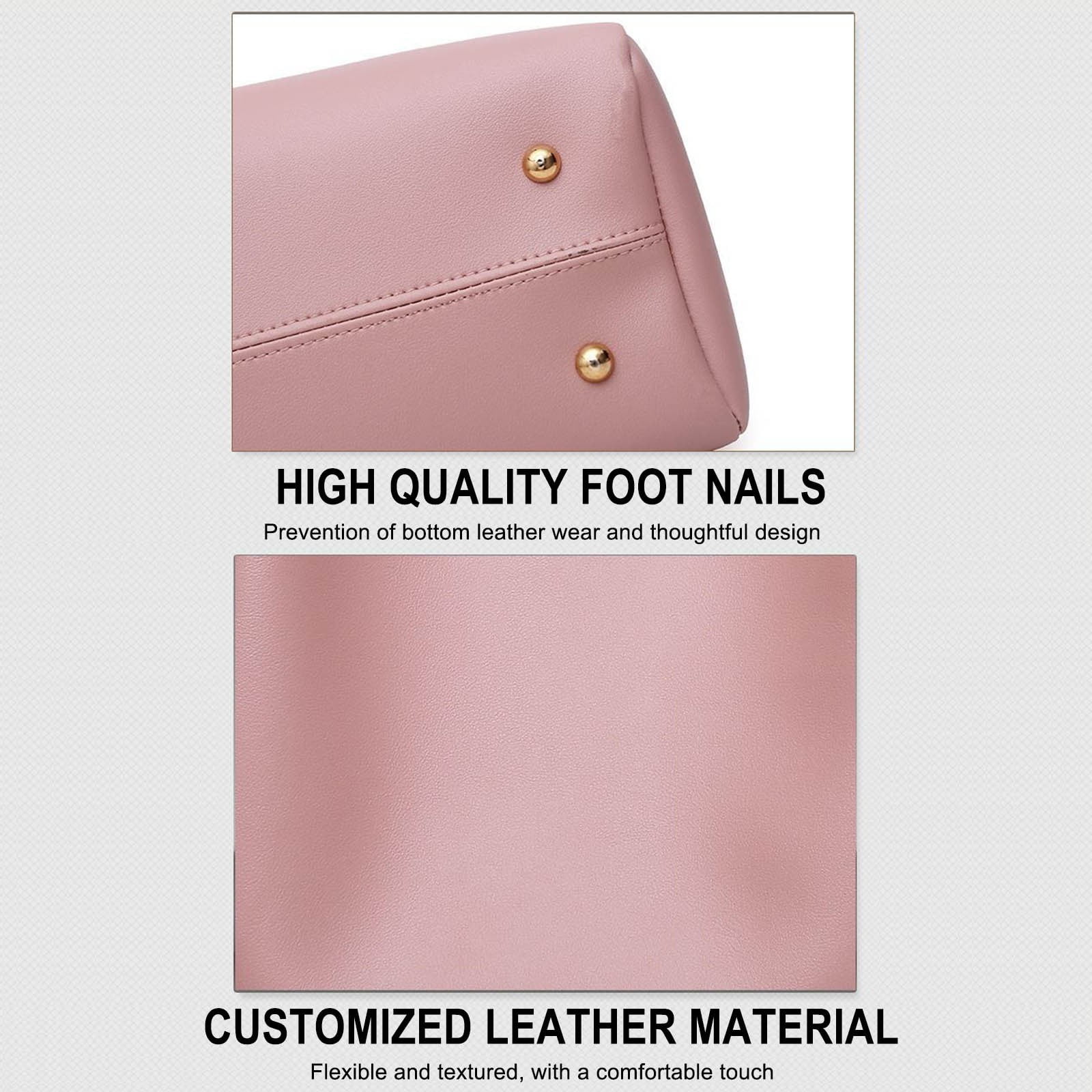 weibbin 3 Pcs Women Large Crossbody Bags Ladies Satchel Shoulder Handbags Purse and Wallet Set for Women Totes Hobo Purses