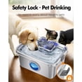 thumbnail image 5 of 2 Gal Stainless Steel Dog Water Fountain with Big Window, Super-Quiet Pump for Large Dogs and Cats, 5 of 7