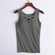 thumbnail image 2 of TaTaai Women's Plus Size Wire-Free Pajama Top, Solid Short Sleeve Chest Pad Design, Loose Comfort Fit, Ideal for Four Season Daily Loungewear Gift, 2 of 7
