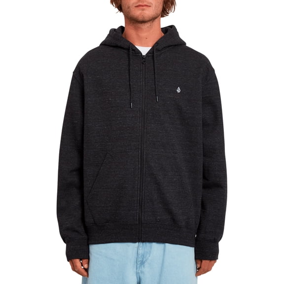 Single Stone Zipped Hoody [Heather Black]