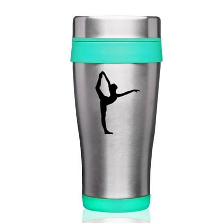 

16oz Insulated Stainless Steel Travel Mug Coffee Mug Tumbler Dancer Gymnastics (Teal)