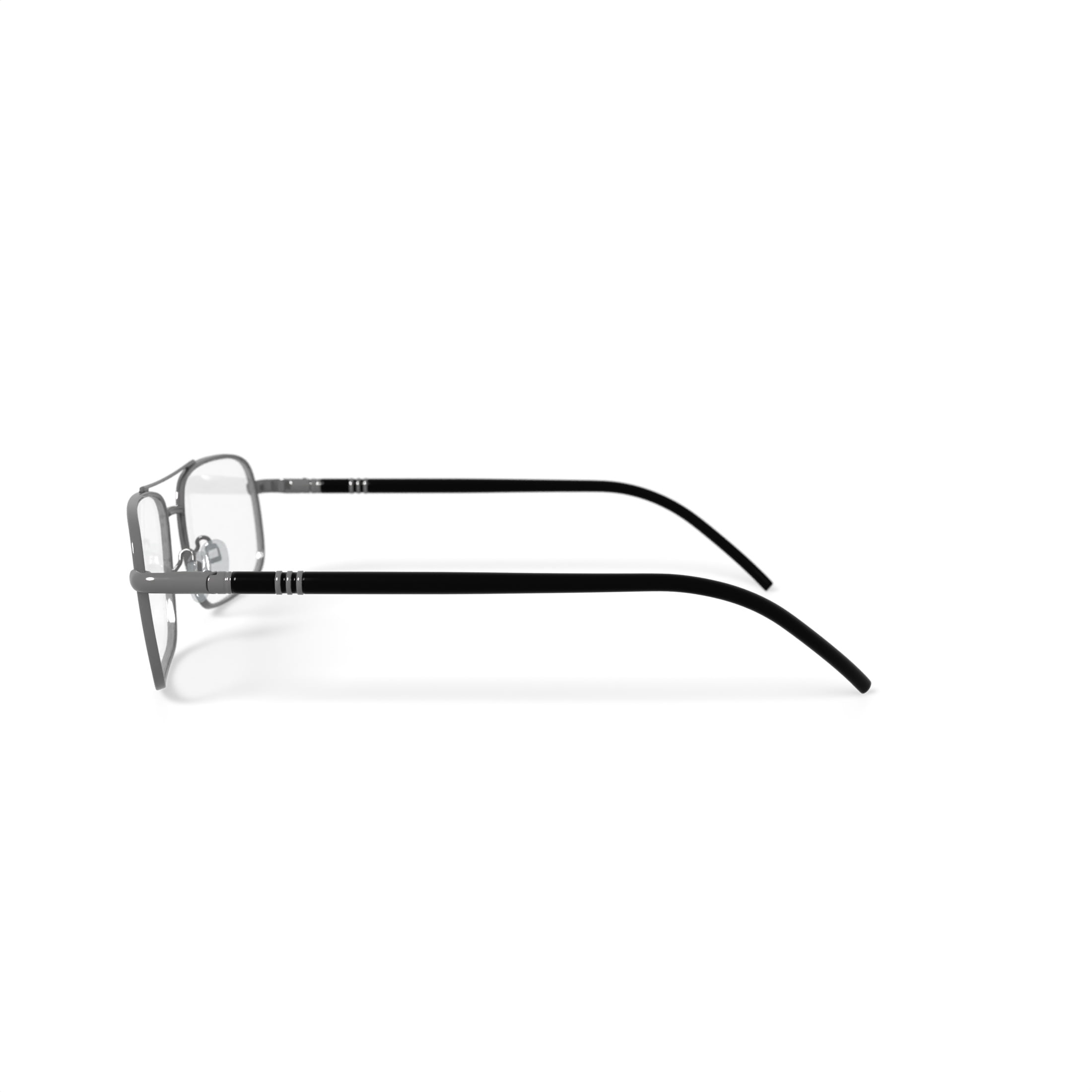 Stetson Men's ST281 Rectangular Prescription Eyeglasses with Case, Gunmetal