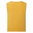 thumbnail image 2 of Sinleey Mens Ribbed Knitted Tank Sleeveless Workout Tops Slim Fit Sport Vest Solid Color U Neck Yellow XS, 2 of 7