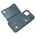 thumbnail image 4 of Estuche Para Teléfono, Billetera Con Cremallera A Prueba De Rasguños Protección De Cuerpo Completo Resistente Al Desgaste Para IPhone 13 Cergrey Azul oscuro, 4 of 8