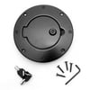 Rugged Ridge by RealTruck | 11425.08 Gas Cap Door, Locking, Black Aluminum; 1997-2006 Jeep Wrangler TJ Compatible with Select: 1997-2006 Jeep Wrangler / TJ