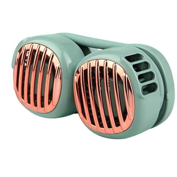 Ventilador portátil, mini ventilador USB de 4 velocidades, ventilador silencioso recargable sin aspas, ventilador de cuello colgante para senderismo, deportes al aire libre, viajes