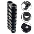 thumbnail image 4 of BUYISI 8Pcs Hose Separator Clamp Fitting Connector 4An 6An Oil Fuel Hose Line Black New An6, 4 of 5