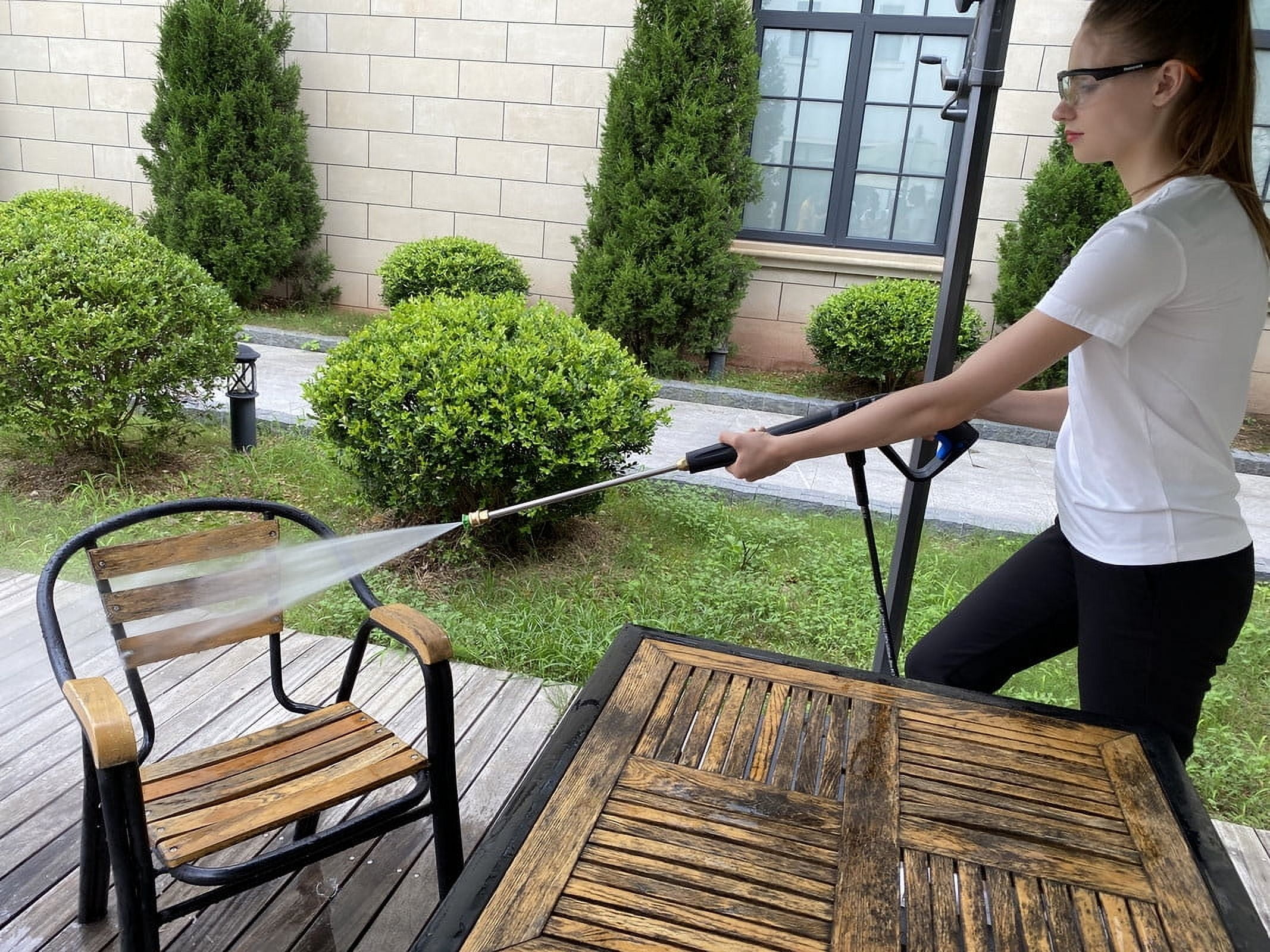Hyper Tough Universal 21" Stainless Steel Wand for Pressure Washer, Max 4500 PSI