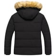 thumbnail image 2 of Chrisuno Plus Size Coats for Women Winter Women's Hooded Warm Coat Quilted Thicken Puffer Jacket with Removable Hood Black 3X, 2 of 5