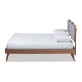thumbnail image 2 of Baxton Studio Dilara Mid-Century Wood and Fabric King Platform Bed in Light Gray, 2 of 9