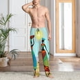 thumbnail image 3 of Cauagu African Women Mens Pajama Pants Sleep & Lounge Pants,PJ Bottoms with Pockets-Small, 3 of 7