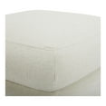 thumbnail image 2 of Moe's Home Collection Lowtide Stool Warm White Fabric Ottomans Stools & Benches, 2 of 2