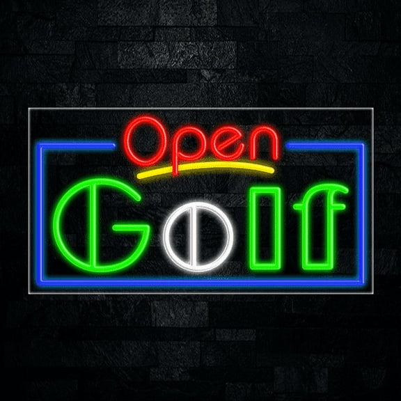 Golf LED Neon Sign 33"L x 18"H #35512