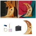 thumbnail image 1 of BotaniNest Harp，Lyre Harp，19 String 16 Note ，Traditional Classic Stringed Instruments，Humanized Moon Harp，Comes With A Tuner Spare Strings Instruction Manual，Instruments For Adults And Child, 1 of 7