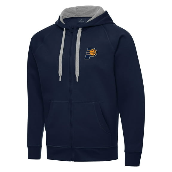 Men's Antigua Navy Indiana Pacers Big & Tall Victory Full-Zip Hoodie Jacket